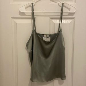 Never worn satin crop top